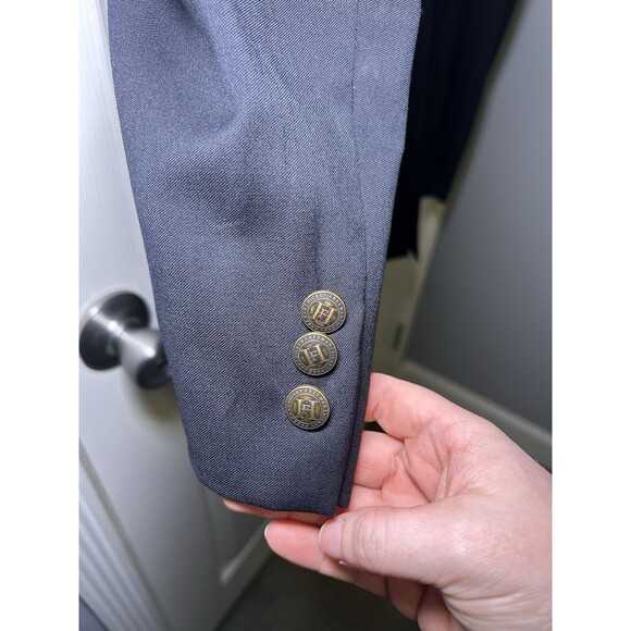 Hickey Freeman Men’s Madison Wool/Cashmere Sports Coat Blazer (BLACK) Size 44R - Picture 7 of 8